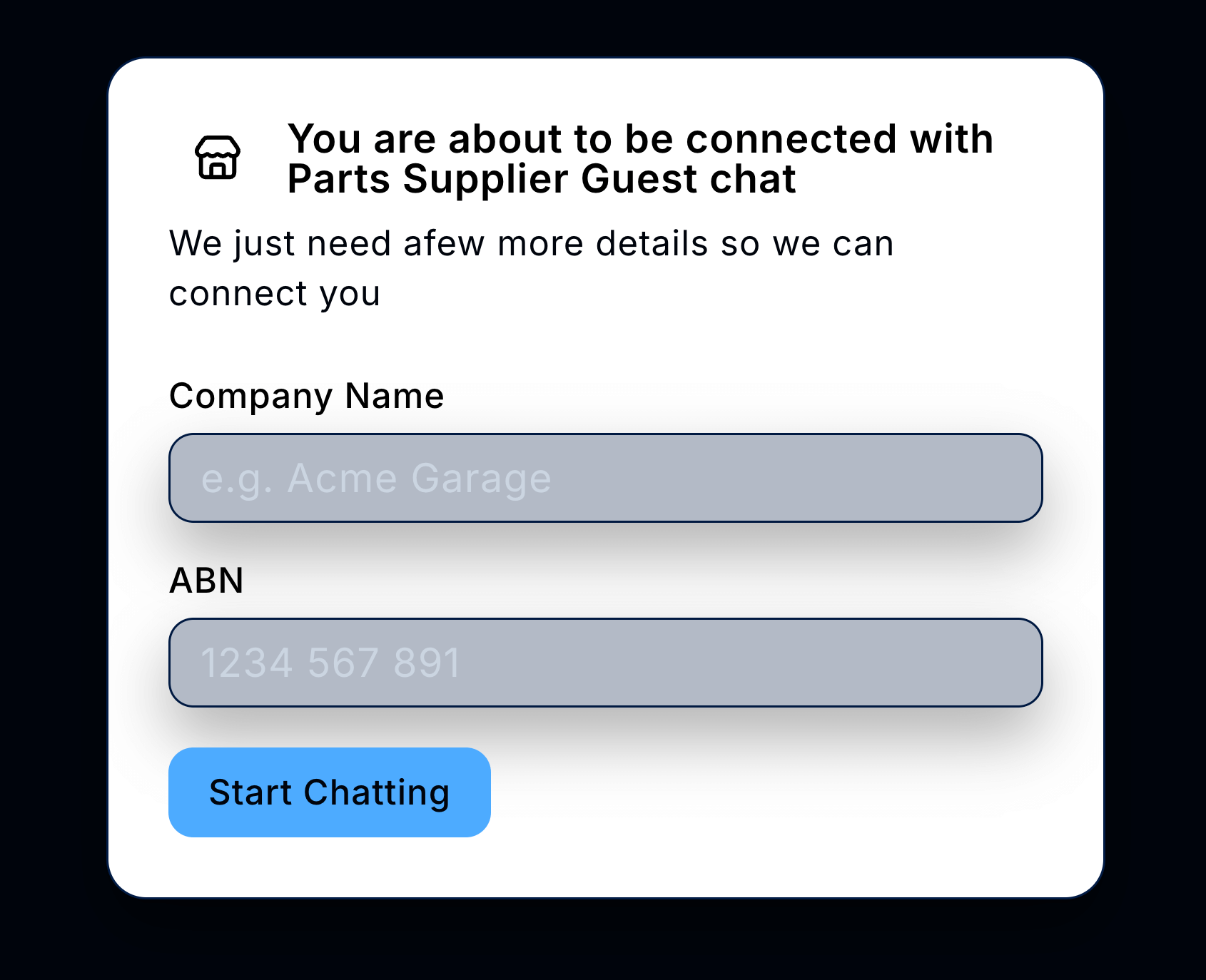Profile view showing verified business status